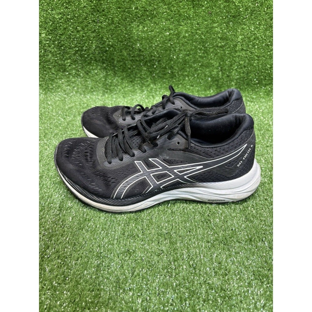 Asics Gel Excite 6 Womens Size 8.5 W Black White Athletic Running Shoes Sneakers